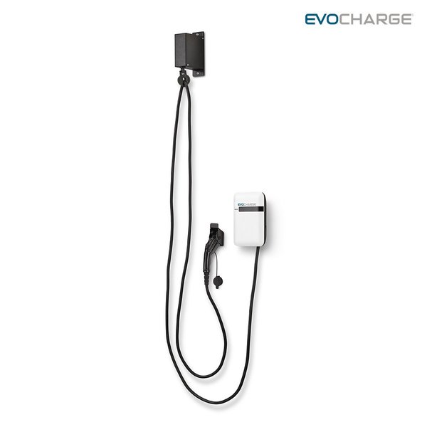 Evocharge EVSE, Single Port Wall with Retractor EVC3AA0B2A1A1